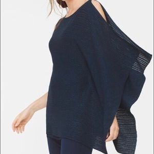 White House Black Market Navy Shimmer Sweater